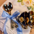 GOLDEN ROSE # PORȚELAN ALBASTRU COBALT DECORAT CU AUR, DE COLECȚIE