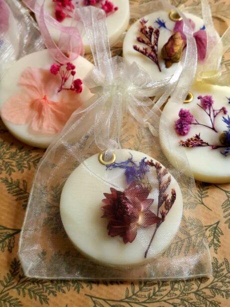odorizant natural flori uscate in saculet organza